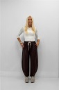 pantalone modello balloon sporty